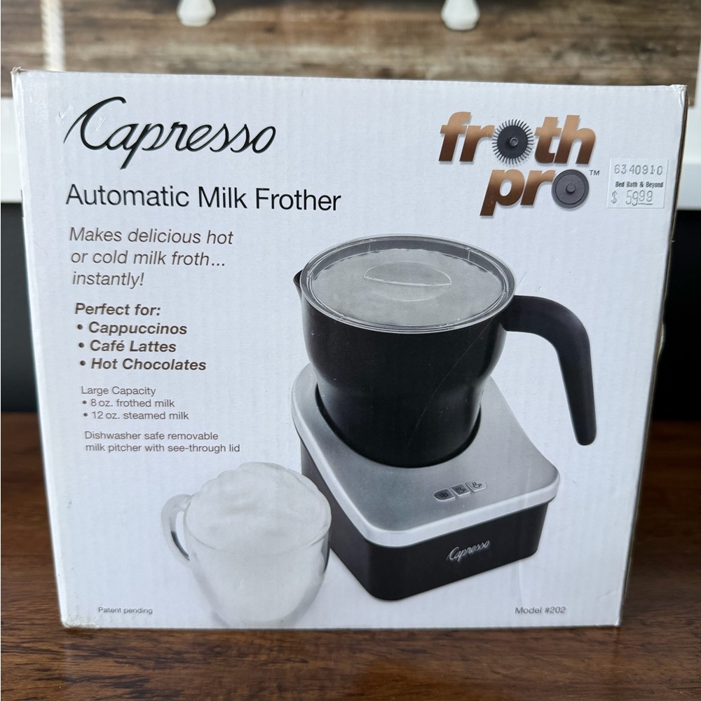 Capresso Froth Pro Automatic Milk Frother - Black & Silver
